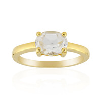 Anello in argento con Topazio Bianco
