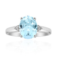 Anello in argento con Topazio Blu Cielo