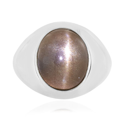 Anello in argento con Pietra del Sole Occhio di Gatto