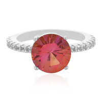 Anello in argento con Topazio Fiore di Loto