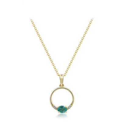 Collana in oro con Smeraldo Zambia (CIRARI)