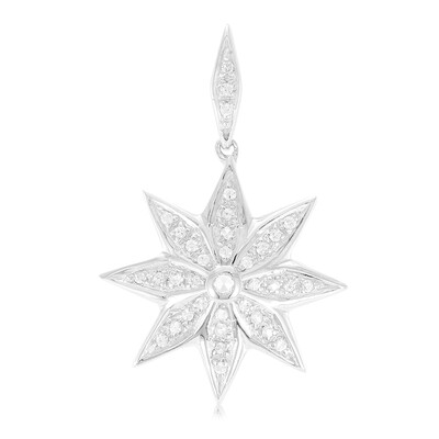 Ciondolo in argento con Zaffiro Bianco