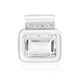 Ciondolo in argento con Topazio Bianco (MONOSONO COLLECTION)