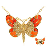 Spilla in argento con Citrino (Dallas Prince Designs)