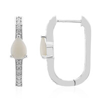 Orecchini in argento con Opale Bianco