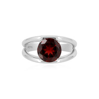 Anello in argento con Granato Mozambico