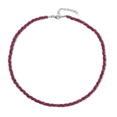 Collana in argento con Rubino