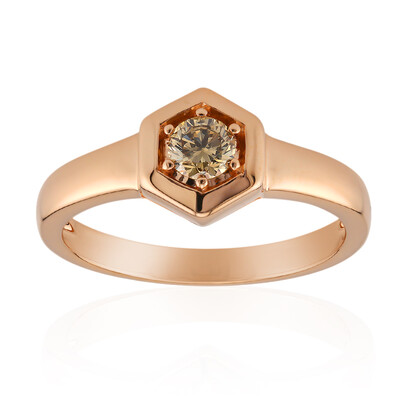 Anello in oro con Diamante Rose de France VS1 di Argyle (Annette)