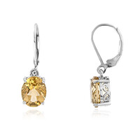 Orecchini in argento con Quarzo Champagne