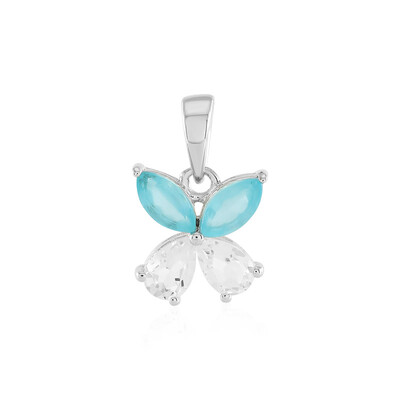 Ciondolo in argento con Apatite Blu