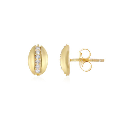 Orecchini in argento con Diamante I4 (J)