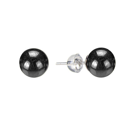 Orecchini in argento con Ematite Nera
