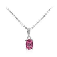 Collana in argento con Topazio Mistico Flamingo
