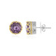Orecchini in argento con Ametista Rose de France (Dallas Prince Designs)