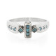 Anello placcato in platino con Diamante Fancy