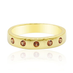 Anello in argento con Zaffiro Arancione