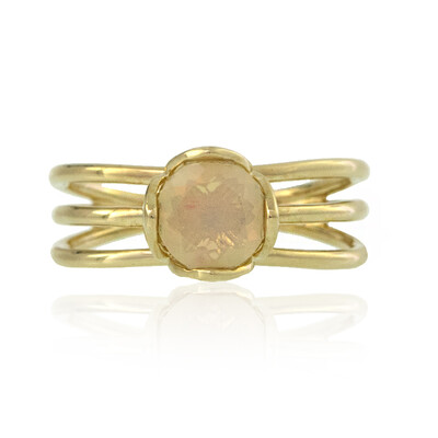 Anello in oro con Opale di Welo AAA (de Melo)