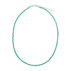 Collana in argento con Crisoprasio