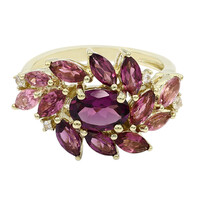 Anello in oro con Rodolite