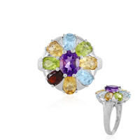 Anello in argento con Ametista Zambiana