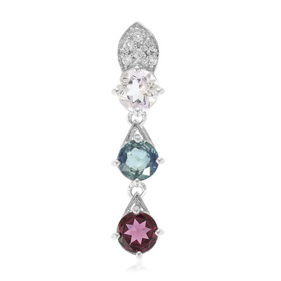 Ciondolo in argento con Gemme miste