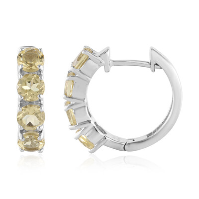 Orecchini in argento con Berillo Giallo