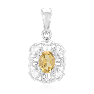 Ciondolo in argento con Quarzo Champagne