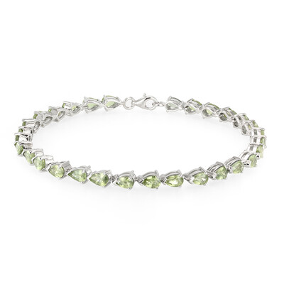 Bracciale placcato in platino con Zaffiro del Mozambico