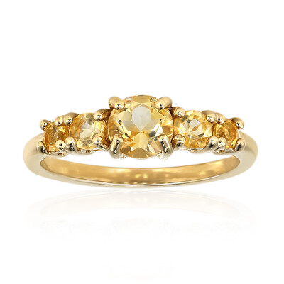 Anello in argento con Citrino