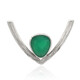 Ciondolo in argento con Calcedonio Verde (MONOSONO COLLECTION)