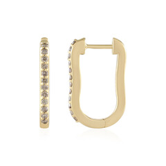 Orecchini in argento con Diamante Cioccolato I2
