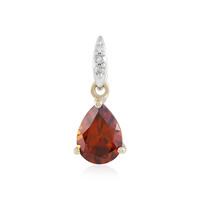 Ciondolo in oro con Zircone Arancione