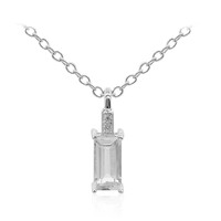 Collana in argento con Topazio Bianco