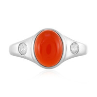 Anello in argento con Corniola