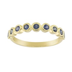 Anello in oro con Zaffiro Ceylon Blu
