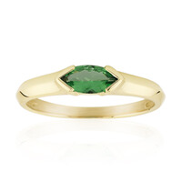 Anello in oro con Tsavorite AAA del Kenia