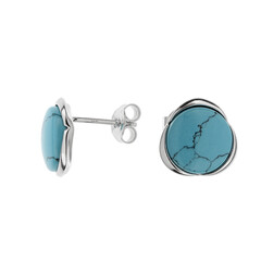 Orecchini in argento con Turchese