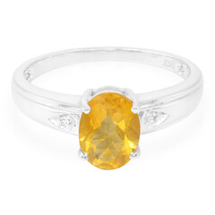 Anello in argento con Citrino