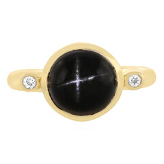 Anello in argento con Diopside Stellato d'India
