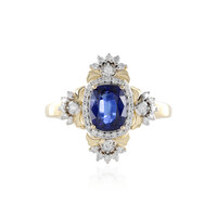 Anello in oro con Cianite del Nepal (D'vyere)