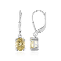 Orecchini in argento con Berillo Giallo
