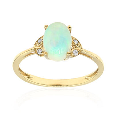 Anello in oro con Opale di Welo AAA