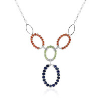 Collana in argento con Zaffiro Blu