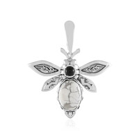 Ciondolo in argento con Howlite (Desert Chic)