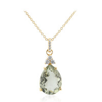 Collana in argento con Ametista Verde