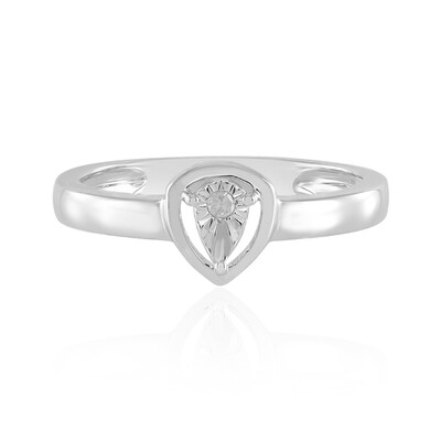 Anello in argento con Diamante I2 (J)