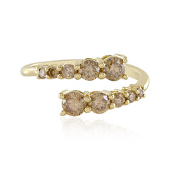 Anello in oro con Diamante Champagne I2 (de Melo)
