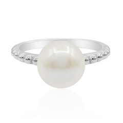 Anello in argento con Perla di Acqua Dolce (TPC)
