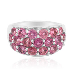Anello in argento con Tormalina Rosa