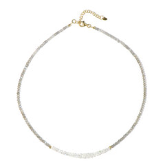 Collana in argento con Pietra di Luna Arcobaleno